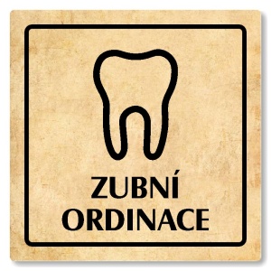 Zubní ordinace, 100x100mm, pergamen, Arizona